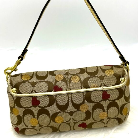 *SOLD* Vintage Coach Secret Admirer Large Flap Wristlet + Bonus Strap Extender - Picture 6 of 16